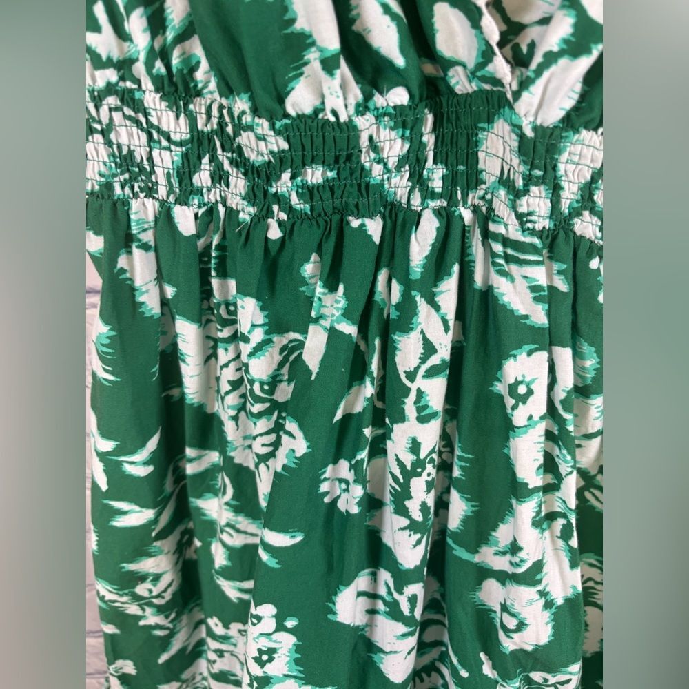 Lulus Sweet Spectacle Green Floral Tie-Strap Boho Wedding Party Maxi Dress S - Picture 3 of 13